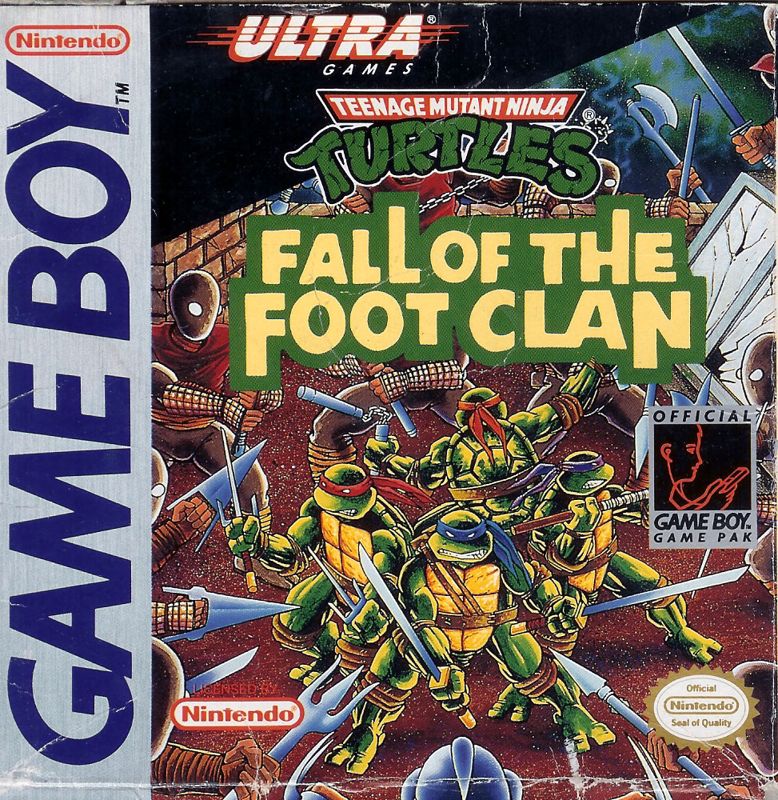 Teenage Mutant Ninja Turtle box art for GameBoy